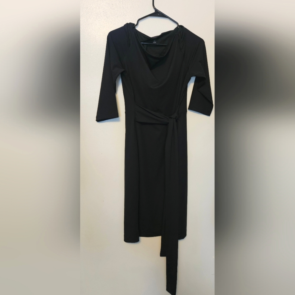 Petite Knit Tie Waist Sheath Dress From Ann Taylor NWT